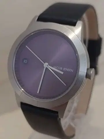 JACOB JENSEN 퍼플 다이얼 손목시계
