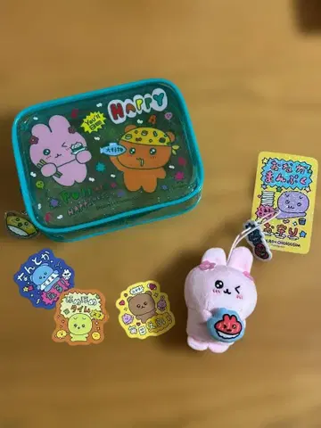 스시로 로치 봉제 인형 클리어 파우치 씰