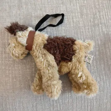 매니 강아지 봉제 인형 백 파우치