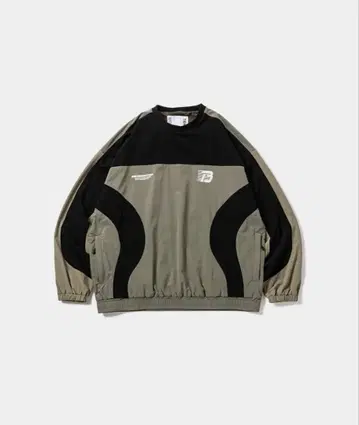 TIGHTBOOTH 패널 윈드 재킷 올리브