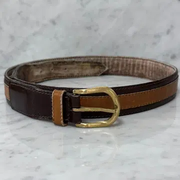 80s dunhill 던힐 벨트 천연 가죽 브라운 빈티지 가죽