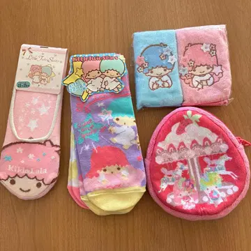 키키라라 리틀트윈스타 양말 미니 타월 파우치 세트
