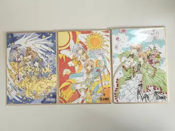 CLAMP전 미니 색지 컬렉션 카드캡터 사쿠라 3장