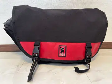 CHROME 메신저 백 블랙/레드