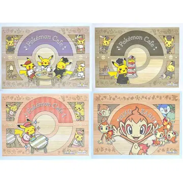 포켓몬 카페 런치매트 4장