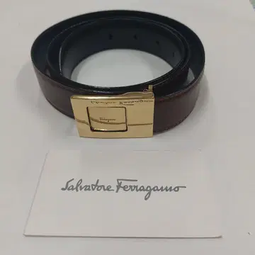 살바토레 페라가모 남성용 벨트 브라운
