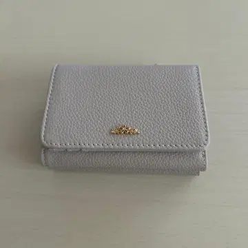 애프터눈 티 3단 접이식 지갑 플라워 참 천연 가죽제