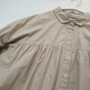 늑대와 올빼미 늑대와 춤추는 바람의 모나 체크 튜닉