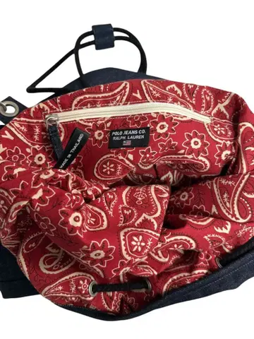 [ polo jeans ] 00s 데님 런드리 백 페이즐리