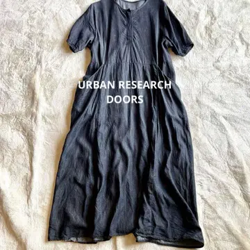 URBAN RESEARCH DOORS 리오셀 데님 포인트 포켓 원피스