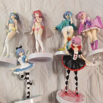 애니메이션 피규어 세트 (렘 라무)