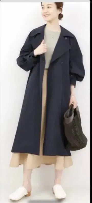 이에나 IENA Pe/포플린 오버 트렌치코트 36