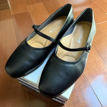 블랑블루 스트랩 펌프스 천연 가죽 관혼상제 25.5cm 3E