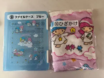 산리오 복권 키키라라 파일 케이스 블루 & 10 무릎 담요 키키라라
