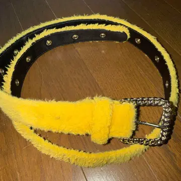 afb 퍼 벨트 yellow