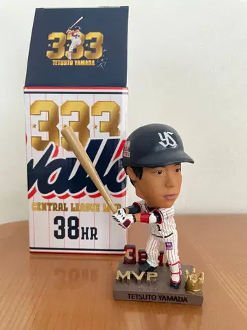 야마다 테츠토 야쿠르트 스왈로스 MVP 보블헤드 피규어 38 HR