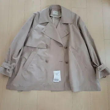 IENA 포플린 오버 숏코트 베이지 B [ 2026SS ]