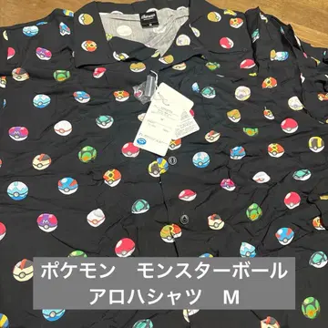몬스터볼 포켓몬 하와이안 셔츠