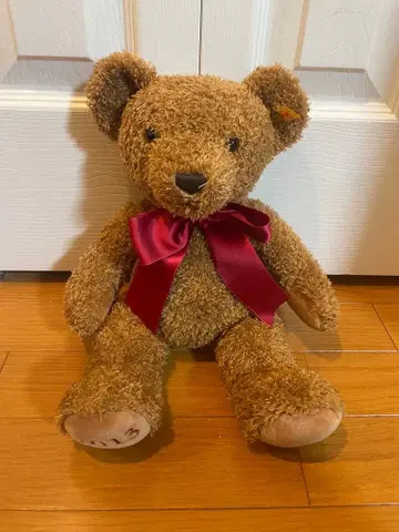 Steiff 브라운 곰 봉제 인형 핸드메이드 슈타이프