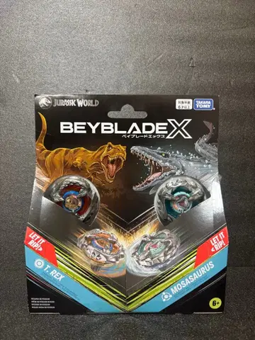 미개봉 새상품 베이블레이드 X 쥬라기 월드 T-렉스/모사사우루스