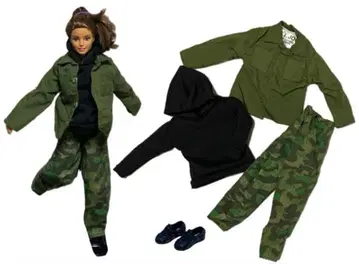인형 의류 4세트 자켓&후드티&팬츠&신발