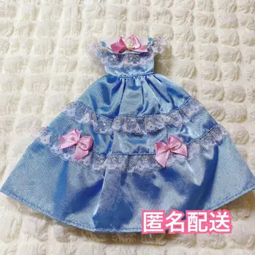 새상품급 리카짱 인형 옷 갈아입기 드레스 스카이블루 타카라토미