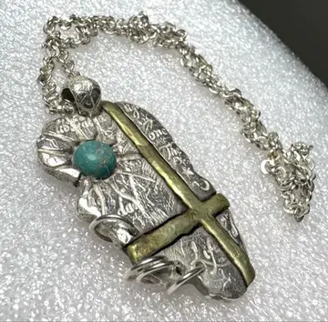 레어 CIVARIZE 시버라이즈 터콰이즈 목걸이 석판 SV925