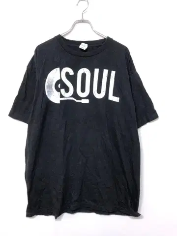 SOUL 서울 레코드 턴테이블 비닐 뮤직 T셔츠