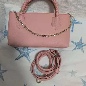 TREASURE 핑크 가죽 숄더백