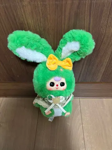 베이비 쓰리 봉제 인형 그린 토끼 베이비 쓰리 새상품급 미사용