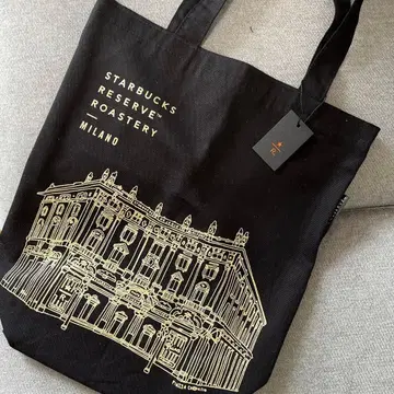 밀라노점 한정 스타벅스 리저브 토트백