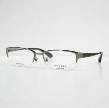 새상품 일본제 사바에 티타늄 안경테 그레이 안경 렌즈 교환 가능
