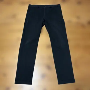 유니클로 빈티지 레귤러 핏 치노 블랙 허리 91