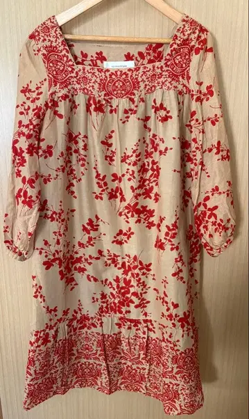 spickandspan 꽃무늬 오부 소매 원피스