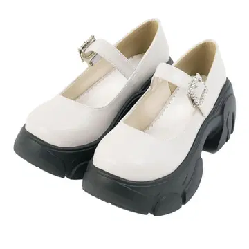 Dear my love Rose 통굽 볼륨 비쥬 버클 펌프스