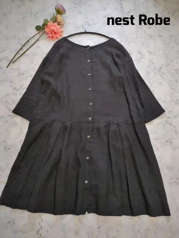nest Robe 네스트로브 린넨 100% 플리츠 원피스