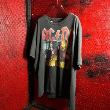 AC/DC x IRONMAN2 콜라보 T셔츠 밴딩 T셔츠