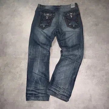 Y2K 00s archive W40 오니히게 허니컴 입체 가공 데님 팬츠