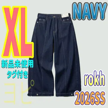 새상품 GU 벌룬 팬츠 by rokh 2026SS 네이비 XL 사이즈3