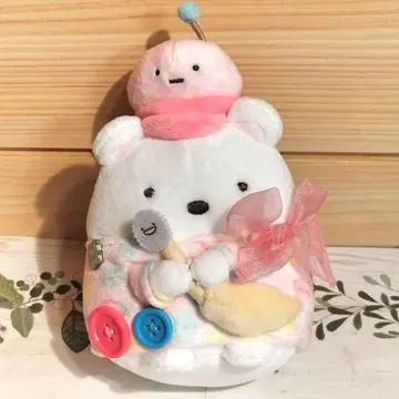 산엑스 리락쿠마 스미코구라시 페스티벌 한정판 시로쿠마 봉제 인형