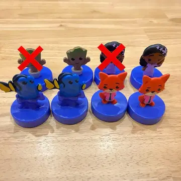 디즈니 미국 맥도날드 완구 피규어 6체 세트 70주년