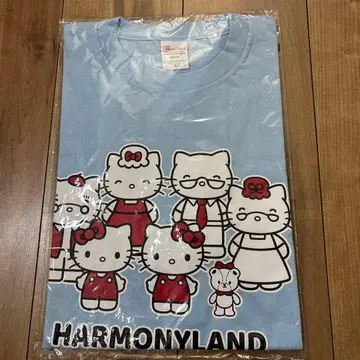 헬로키티 벌스데이 라이브 T셔츠 산리오퓨로랜드 50주년 스카이블루