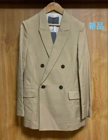 uncrave 앙크레이브 밤 린넨 더블 자켓 베이지