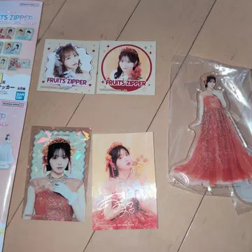 FRUITS ZIPPER 아크릴 스탠드 스티커 진세이 스즈카