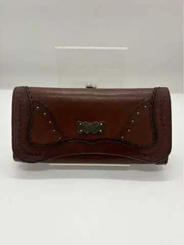 Anna sui 안나수이 다크 브라운 가죽 장지갑 가마구치