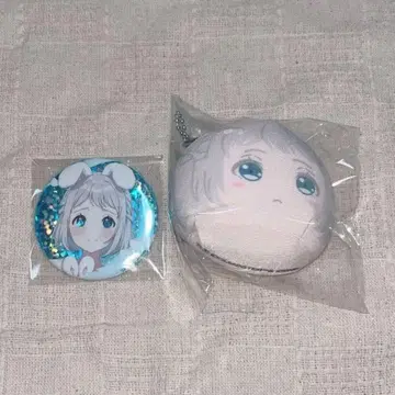 학마스 카츠라기 리리야 만쥬 GiGO 특전 캔뱃지 학원 아이돌 마스터