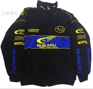 SUBARU 자수 로고 디자인 블루종 점퍼 미사용 새상품 XL 사이즈