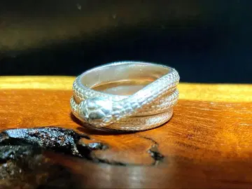 [순은] [다나카 귀금속 브랜드 주얼리] 실버스네이크 반지 레어템