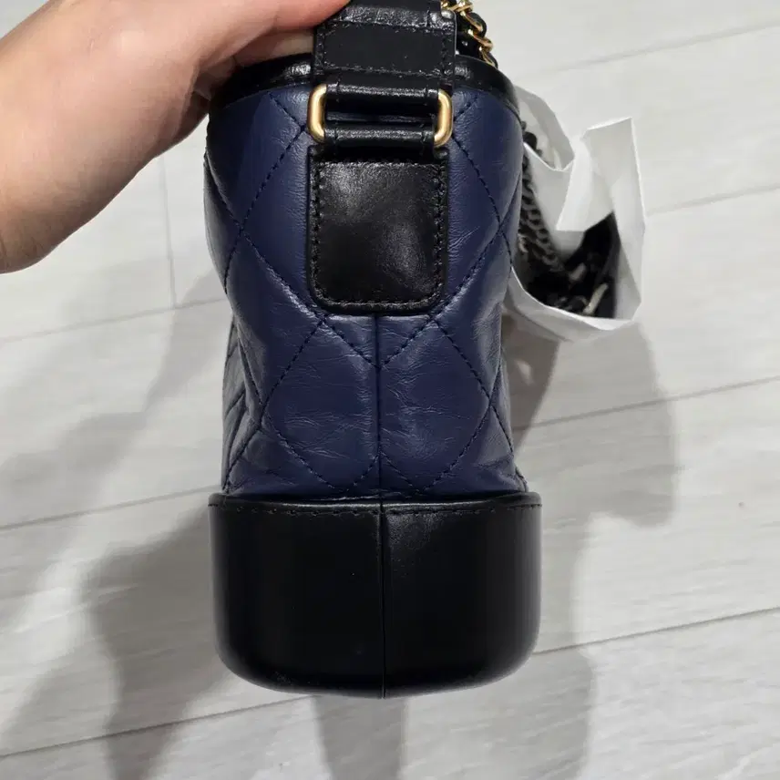 샤넬 가브리엘 호보 스몰 네이비블랙 사진 5
