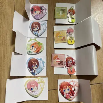 5등분의 신부 배지 아크릴 스탠드 세트